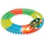 Pista Flash Track Com Carrinho Com Luz 49 Peças - Dm Toys
