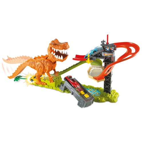 Pista De Corrida Hot Wheels Mordida Do T-rex Dinossauro