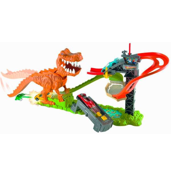 Pista Hot Wheels Ataque do Dinossauro T-Rex Mattel
