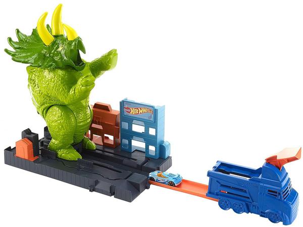 Pista Hot Wheels Ataque Triceratops Desafios (10991) - Mattel