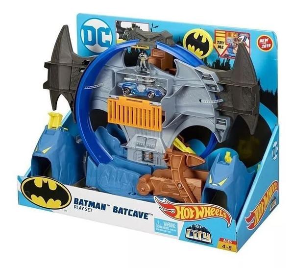 Pista Hot Wheels Batman Batcaverna Playset GBW55 - Mattel