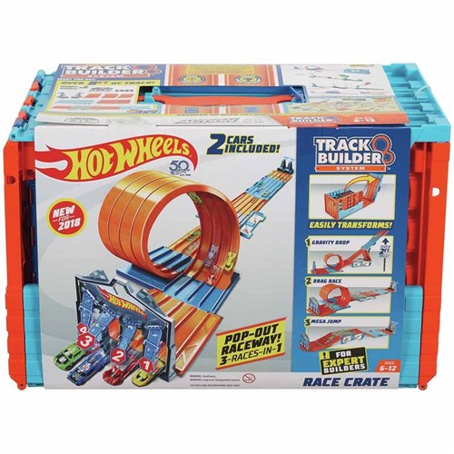 Pista Hot Wheels Builder System Race Crate