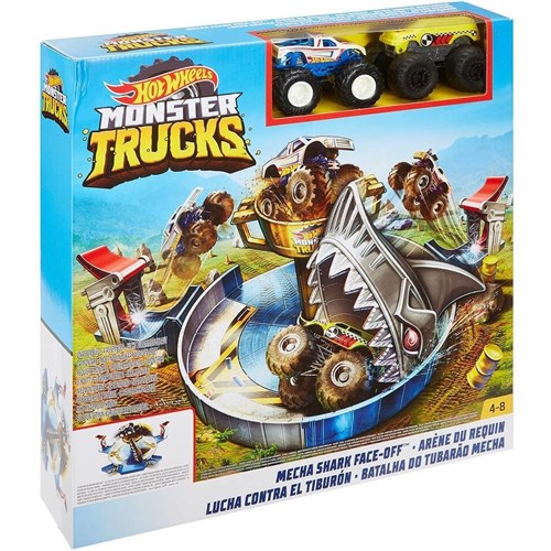 Pista Hot Wheels Monster Trucks Tubarão Fyk14 - Mattel