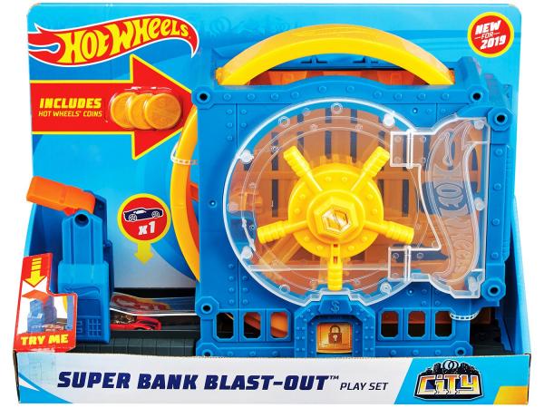 Pista Hot Wheels Super Bank - Mattel