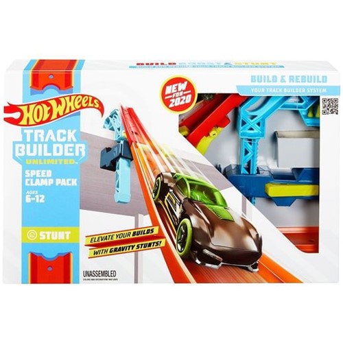 Pista Hot Wheels Track And Builder Speed Clamp - Mattel