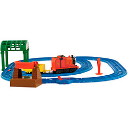 Pista Thomas & Friends Ferrovias Loop Duplo James na Estação Knapford - Mattel