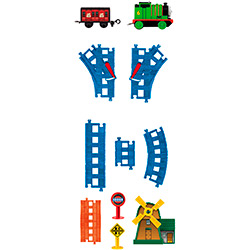 Tudo sobre 'Pista Thomas & Friends Ferrovias Loop Duplo Percy e o Moinho de Vento - Mattel'