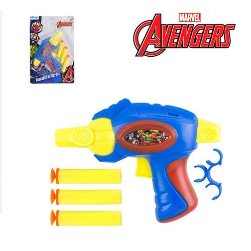 Pistola Lança Dardo com Espuma e Ventosa Avengers / Vingadores