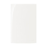 Placa 4x2 Cega Branco Sleek Margirius