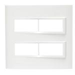Placa 4x4 - 4 Módulos Separados - Branco - Vivace