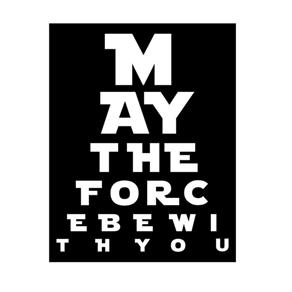 Placa de Parede Decorativa: May The Force Be With You