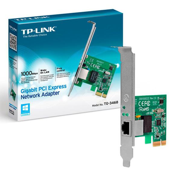 Placa de Rede TP-Link TG-3468 PCI Express Gigabit 1000 Mbps