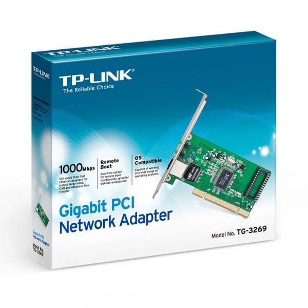 Placa de Rede Tp-link Tg-3269 Pci Gigabit Realtek 10/100/1000 Mbps