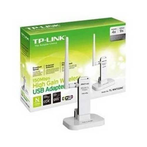 Placa de Rede Tp-Link Wireless N 150mbps | 1 Antena | Externa Usb 2.0 | Tl-Wn722nc