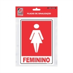 Placa De Sinalização 15x20 Sin74 "feminino"