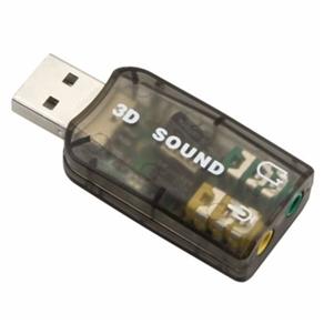 Placa de Som Usb 5.1 Canais Notebook Pc 3d Adaptador Audio