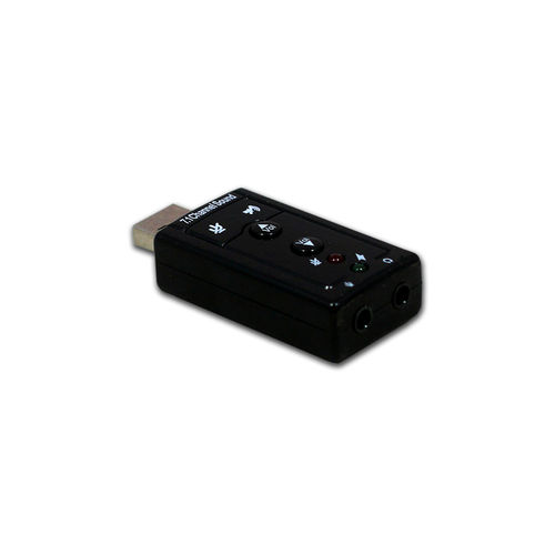 Placa de Som USB Adaptador Áudio 7.1 com P2 Pc Notebook