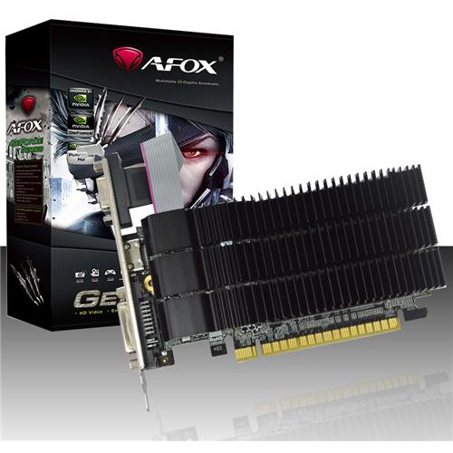 Placa de Vídeo Afox Geforce GT210 1GB DDR3 64 Bits - AF210-1024D3L5 - HDMI/DVI/VGA - Nvidia