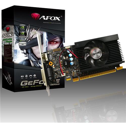 Placa de Vídeo Afox Geforce GT1030 2GB DDR5 64 Bits - AF1030-2048D5L2 - DVI/HDMI - Nvidia