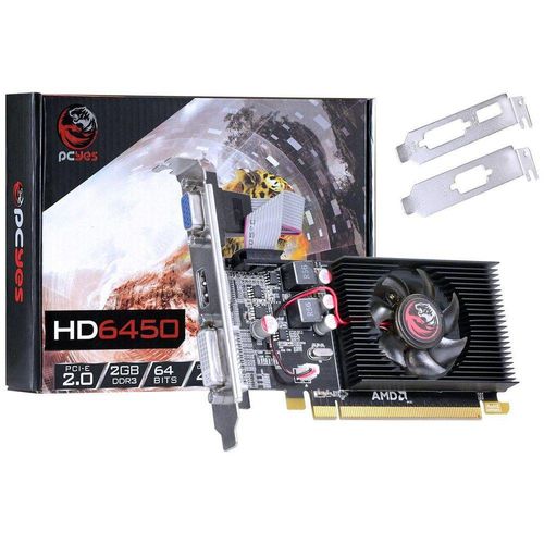 Tudo sobre 'Placa de Vídeo AMD Radeon HD 6450 2GB DDR3 PCI-E 2.0 PJ64506402D3LP PCYES'