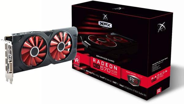 Placa de Vídeo AMD Radeon RX 570 4GB DDR5 RX-570P4DFD6 XFX