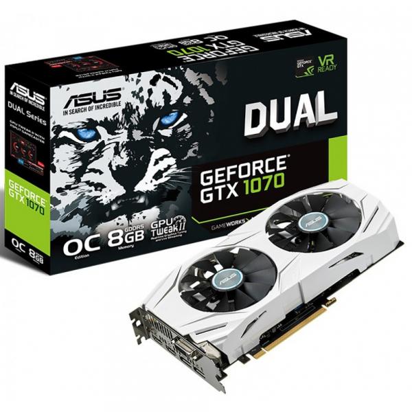 Placa de Vídeo Asus Geforce GTX 1070 OC, 8GB, DDR5, 256Bits - Asus
