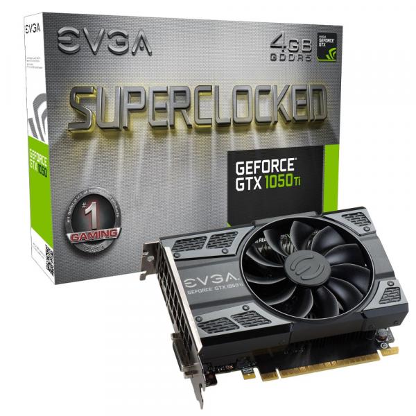Placa de Vídeo EVGA Geforce 04G-P4-6253-KR GTX 1050 Ti SC Gaming, 4GB, DDR5, 128 Bits