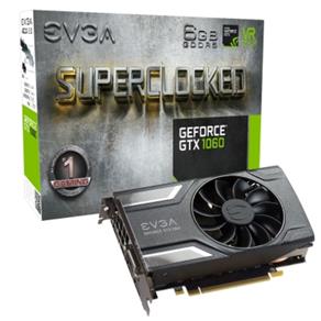 Placa de Video Evga Geforce 6Gb Gtx 1060 Superclocked Gaming - 06G-P4-6163-KR