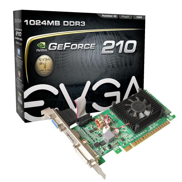 Placa de Video EVGA Geforce GT 210 1GB DDR3 64BITS - 01G-P3-1313-KR - ESP