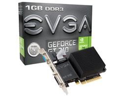Placa de Video EVGA Geforce GT 710 1GB DDR3 64BITS - 01G-P3-2710-KR - ESP