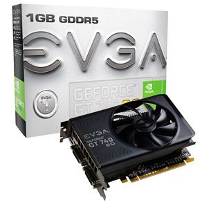 Placa de Vídeo EVGA GeFORCE GT 740 SC 1GB DDR5 128 Bits | DVI-I ,DVD-D , Mini-HDMI | 01G-P4-3743-KR - 1505 1505