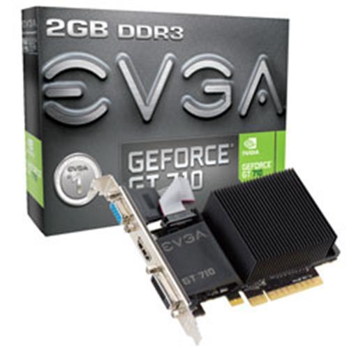 Placa de Vídeo Evga Geforce Gt710 2gb Ddr3 64 Bits - 02g-P3-2712-Kr