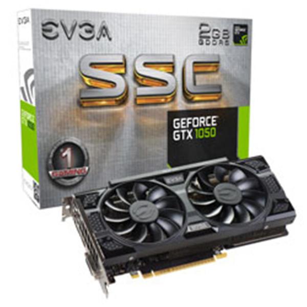 Placa de Video EVGA Geforce GTX 1050 2GB SSC Gaming ACX 3.0 DDR5 128BITS - 02G-P4-6154-KR