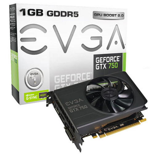 Placa de Video Evga Geforce Gtx 750 01g-P4-2751-Kr 1gb Gddr5 Dvi-I/Hdmi/Dp 128bits