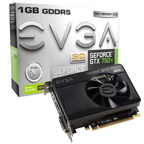 Placa de Video Evga Geforce GTX 750 TI 1gb Ddr5 128 Bits Dvi/hdmi/dp - Pcie 3.0 - SC - 01g-p4-3752-kr