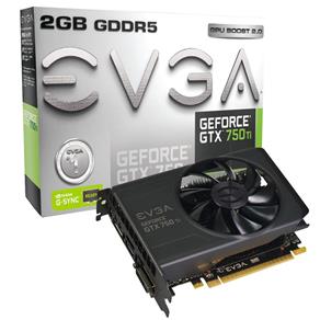 Placa de Video Evga Geforce GTX 750 TI 2gb Ddr5 128 Bits Dvi/hdmi/dp - Pcie 3.0 - 02g-p4-3751-kr