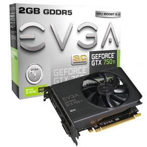 Placa de Vídeo Evga Geforce Gtx 750ti Sc 2gb Ddr5 128bits - 02g-P4-3753-Kr