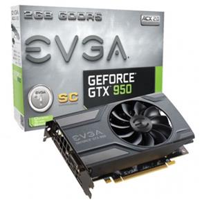 Placa de Vídeo EVGA GeForce GTX 950 SC 2GB 02G-P4-2951-KR - 128 Bits, GDDR5, PCI-Express 3.0