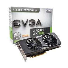 Placa de Vídeo EVGA Geforce GTX 960 Ssc 4Gb DDR5 128 Bits - 04G-P4-3967-Kr
