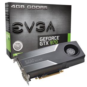 Placa de Video Evga Geforce GTX 970 4gb Ddr5 256 Bits Dvi/hdmi/dp - Pcie 3.0 - 04g-p4-1970-kt