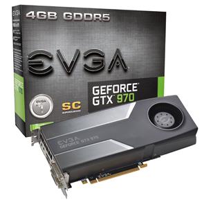 Placa de Video Evga Geforce GTX 970 4gb Ddr5 256 Bits Dvi/hdmi/dp - Pcie 3.0 - SC - 04g-p4-1972-kt