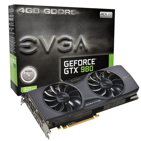 Placa de Vídeo EVGA GeForce GTX 980 4GB GDDR5 PCI-Express 3.0 04G-P4-2981-KR