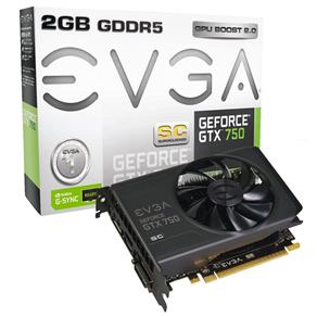 Placa de Vídeo Evga Geforce Gtx750 Sc 2Gb Ddr5 128Bits 02G-P4-2754-Kr