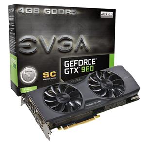 Placa de Vídeo EVGA Geforce GTX980 4GB SC GDDR5 PCI-E 256 Bits 04G-P4-2983-KR
