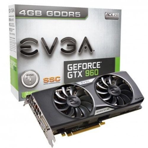 Tudo sobre 'Placa de Video Evga Gtx 960 Ssc 4gb 128 Bits'