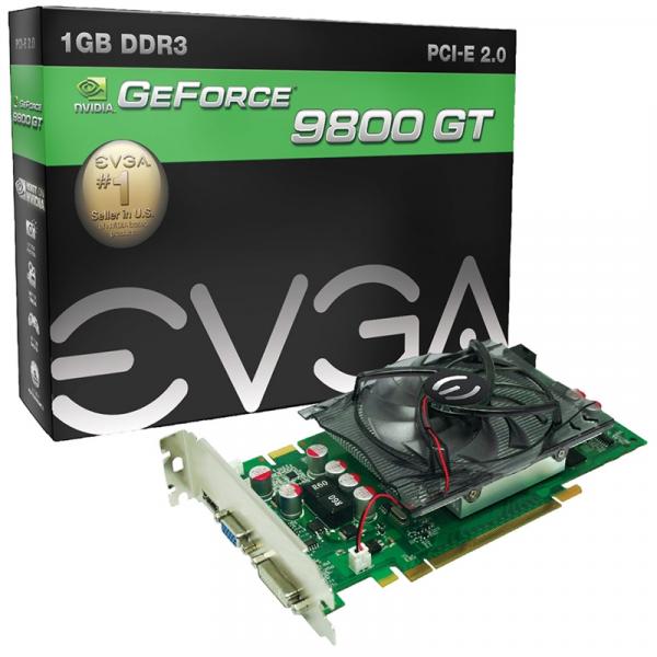 Placa de Vídeo EVGA Nvidia GeForce 9800GT 1GB DDR3 PCI-Express 2.0 01G-P3-N988-L1 - Evga