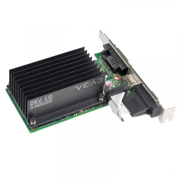 Placa de Vídeo EVGA Nvidia Geforce GT 730 1GB DDR3 PCI-Express 2.0 01G-P3-1731-KR - Evga