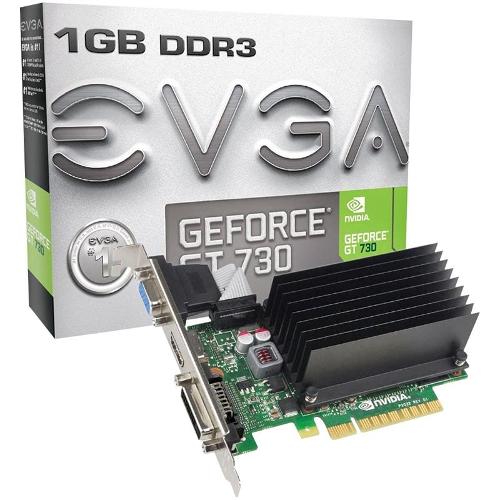 Placa de Vídeo Evga Nvidia Geforce Gt 730 1gb Ddr3 Pci-Express 2.0 01g-P3-1731-Kr