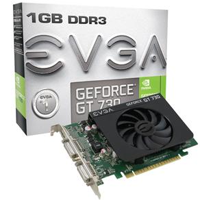 Placa de Vídeo Evga Nvidia Geforce Gt 730 1Gb Ddr3 Pci-Express 2.0 01G-P3-2731-Kr