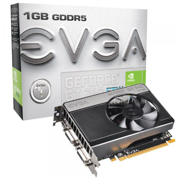 Placa de Vídeo EVGA GeForce GT 740 FTW 1GB GDDR5 PCI-Express 3.0 01G-P4-3742-KR